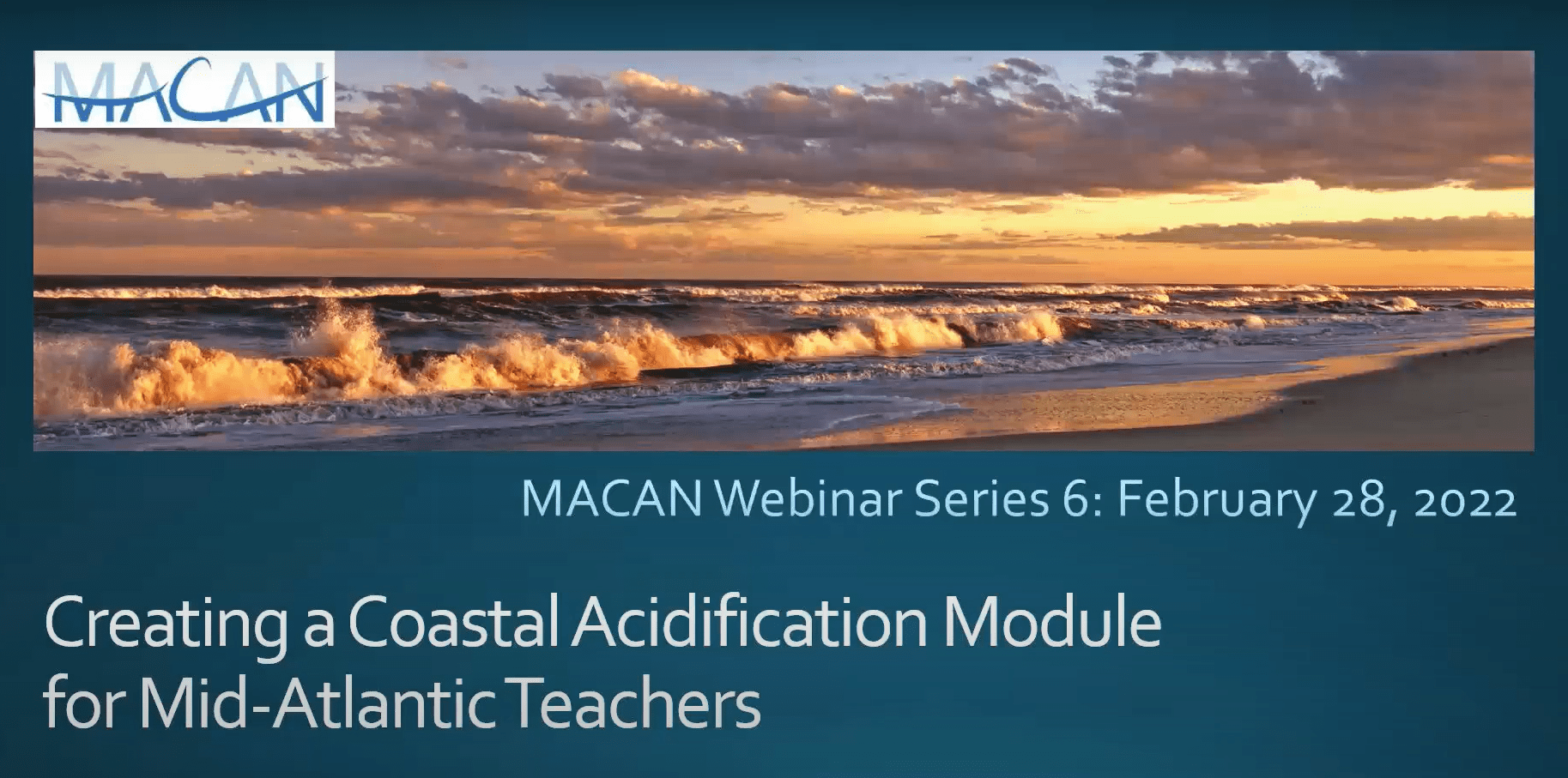 Creating a Coastal Acidification Module for Mid-Atlantic Teachers