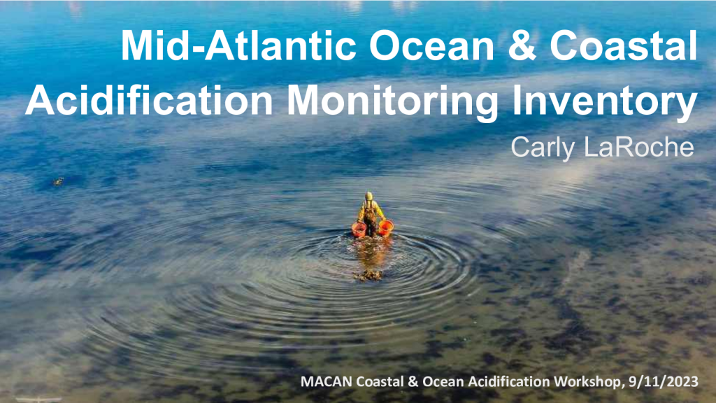 Mid-Atlantic Ocean & Coastal Acidification Monitoring Inventory PDF