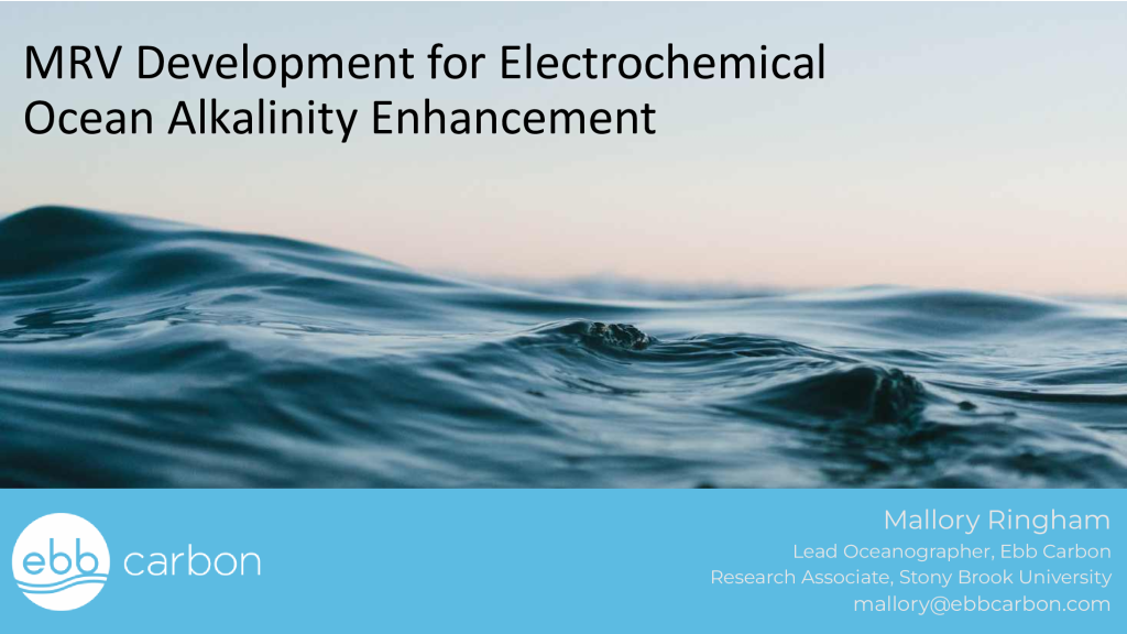 MRV Development for Electrochemical Ocean Alkalinity Enhancement PDF