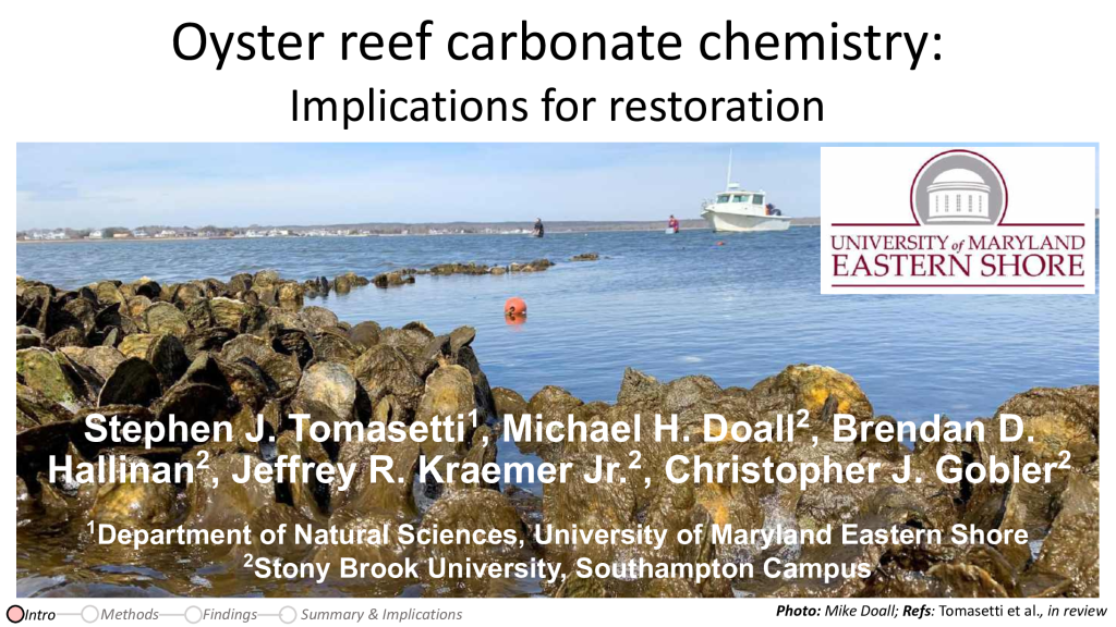 Oyster reef carbonate chemistry: Implications for restoration PDF